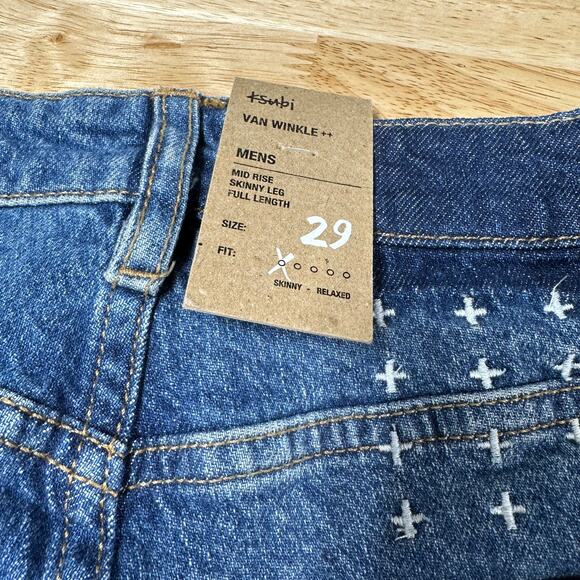 Ksubi NWT Van Winkle Blazed Trashed Skinny Jeans Size 29 Stone Washed Denim - Picture 5 of 12